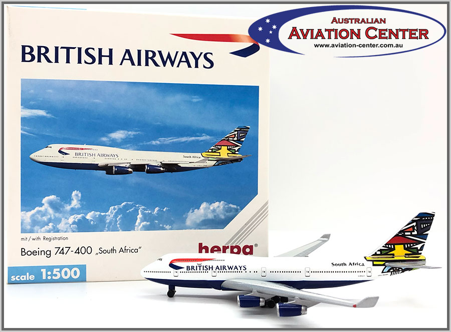 HW B747400 British Airways 'South Africa' HW511414